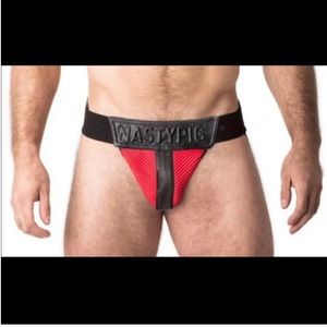 *Rare Find* Nasty Pig Red Motocross Jock - Red - Size Medium
